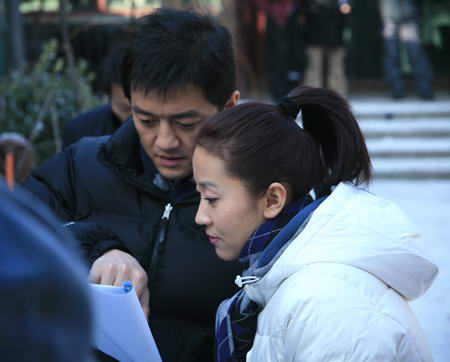 苗圃与李亚鹏"亲密"合作 欲当07年婚姻代言人