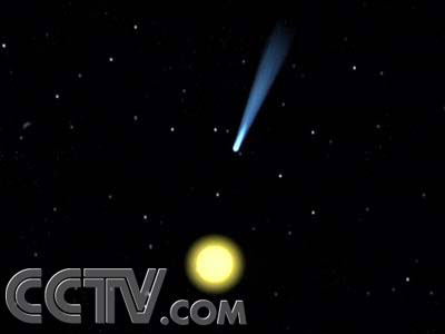 彗星的慧尾总是远离太阳
