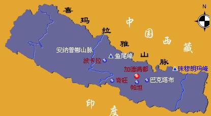 尼泊尔地图